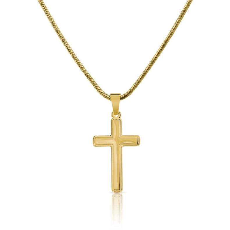 Cross with Personalized Engraving Necklace
